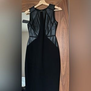 Bailey 44, black leather dress XS